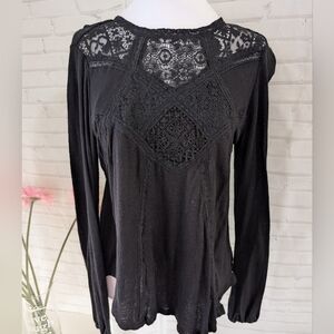 American Rag Black Lace Blouse